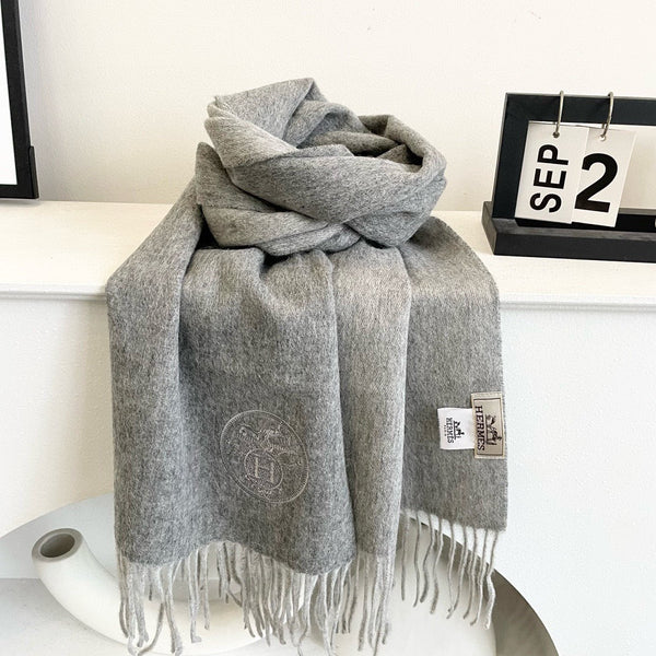 HM 25 200cm Scarf Gray Cashmere 825630