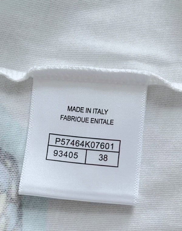 CC 25 Felpa in cotone con stampa graffiti a maniche lunghe e vestibilità ampia