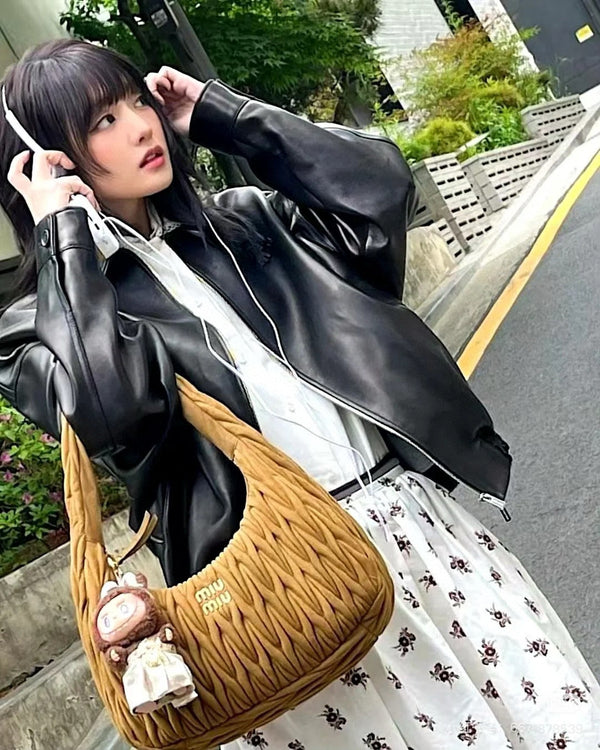 Miumiu Short Flower Skirt White Cotton