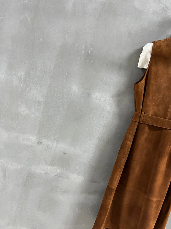 CC 25 Chain Trench Vest Coat Blend Tan Cashmere