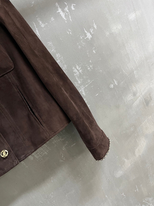 CC 25 Chain Jacket Blend Chocolate Brown Cashmere