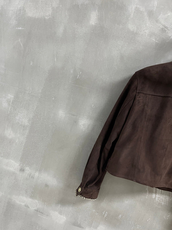 CC 25 Chain Jacket Blend Chocolate Brown Cashmere