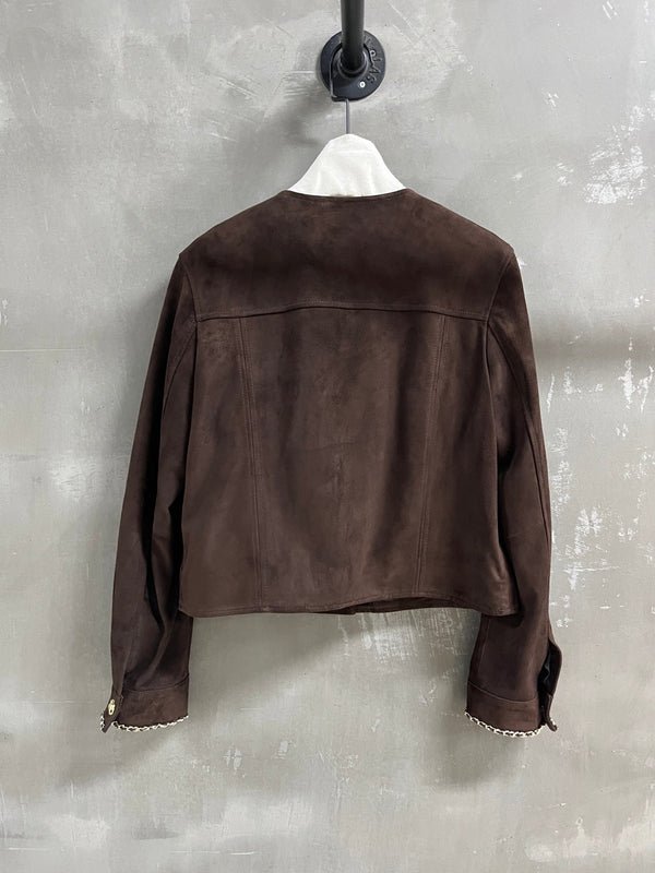 CC 25 Chain Jacket Blend Chocolate Brown Cashmere