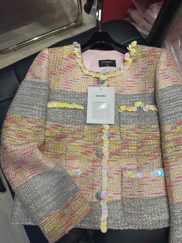 CC 25Ss Suit Jacket and Skirt Colorful Cotton