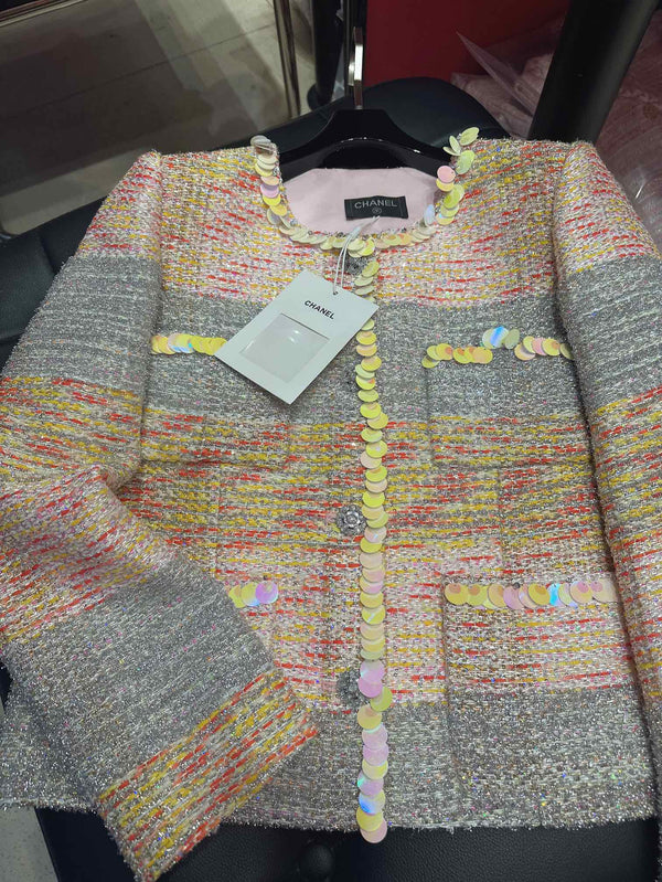 CC 25Ss Suit Jacket and Skirt Colorful Cotton