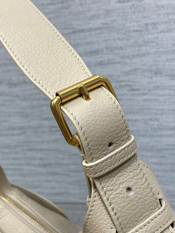 CD VOYAGE Handbag 23cm Cream Cowhide