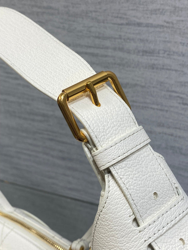 CD VOYAGE Handbag 23cm White Cowhide