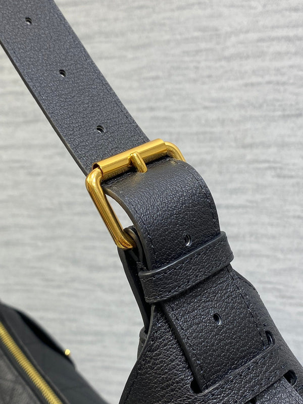 CD VOYAGE Handbag 34cm Black Cowhide