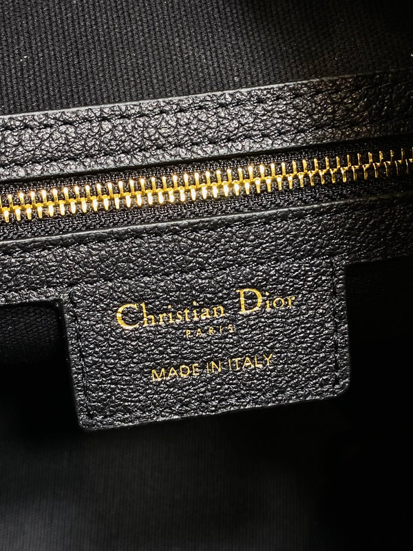 CD VOYAGE Handbag 34cm Black Cowhide