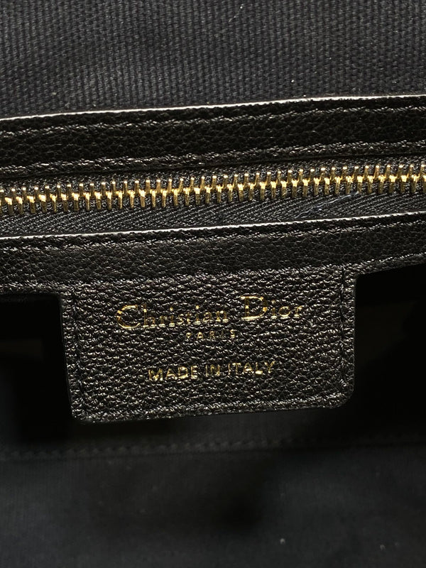 CD VOYAGE Handbag 28cm Black Cowhide