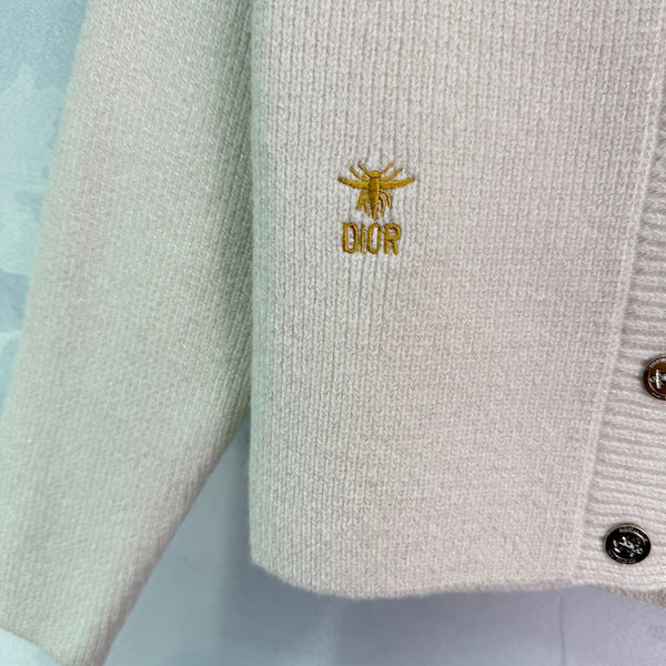 CD 25SS Bee Knitted V-Neck Button Wool Cardigan 306372