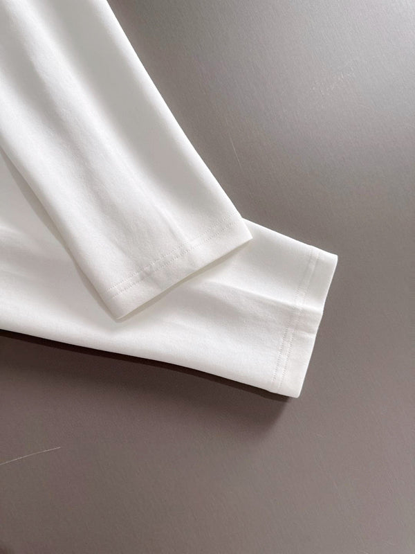 Gucci 25 Long-Sleeved T-shirt White Cotton 108754