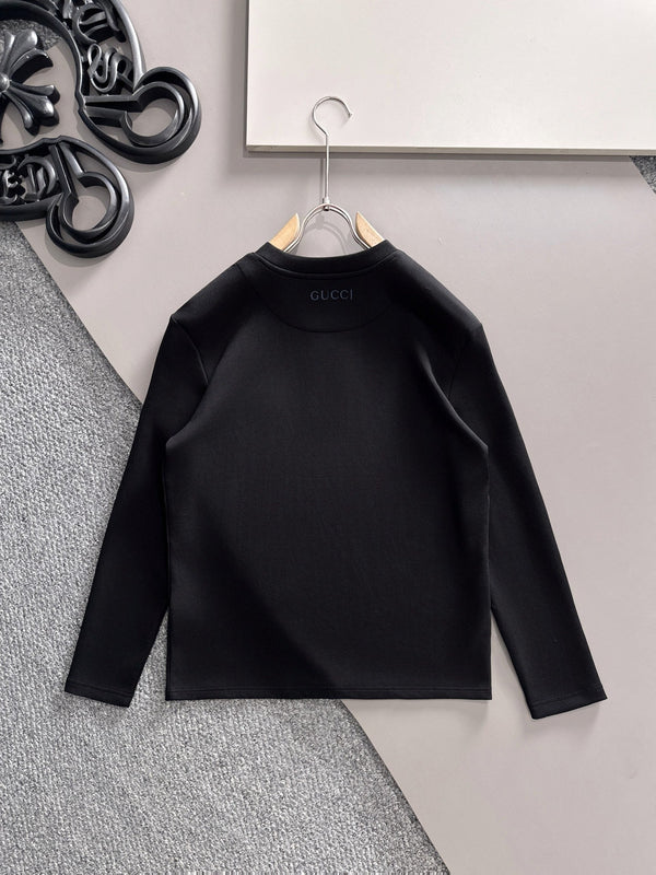 Gucci 25 Long-Sleeved T-shirt Black Cotton 108753