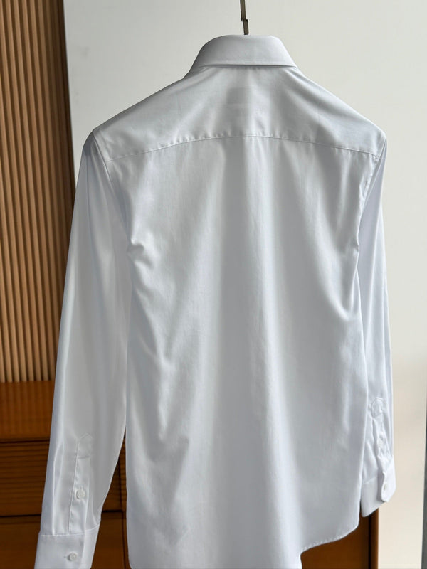 Gucci 25Ss Business Shirt 100s Double-Ply Premium Oxford Fabric White 108567