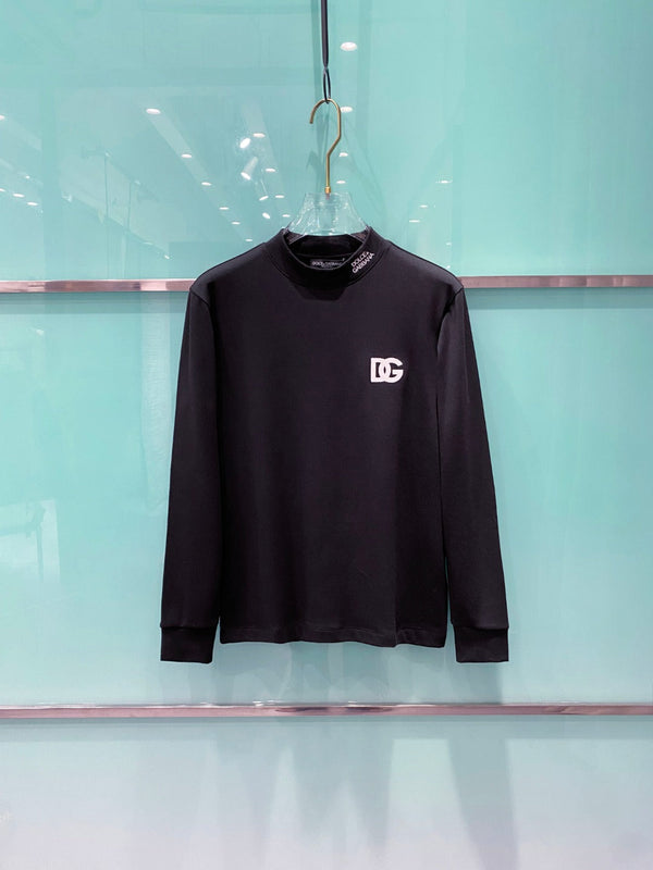 Gucci 25 Velvet Micro-Plush Half-Turtleneck Bottoming Shirt 106327