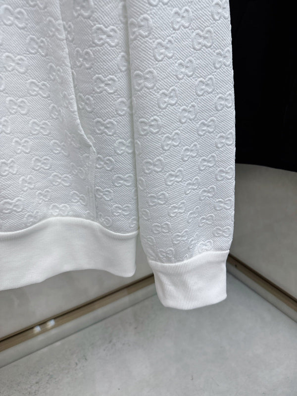 Gucci Allover Printed Zippered Jacquard Jacket 104395