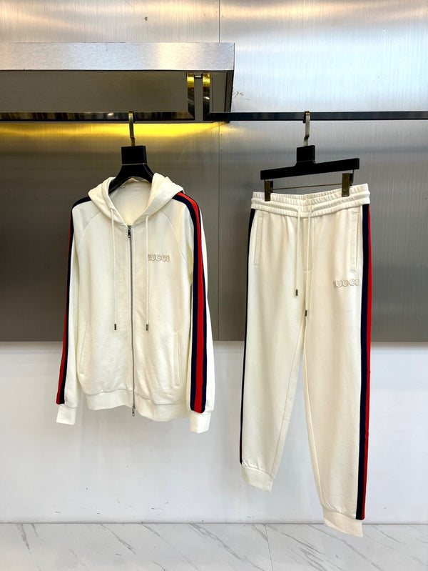 Gucci 25 Hooded Zip-up Jacket and Cuffed Trousers Suit 104022