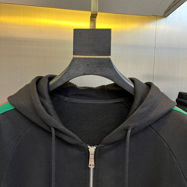 Gucci 25 Hooded Zip-up Jacket and Cuffed Trousers Suit 104020