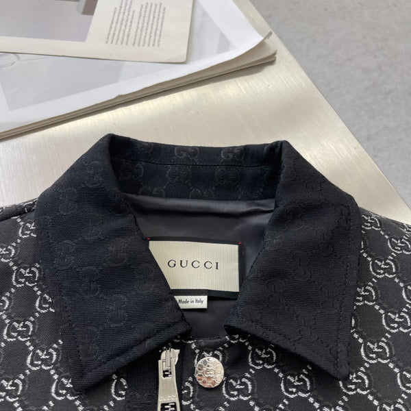 Gucci 25 Men's Lapel All-Over Monogram Print Jacket 103892