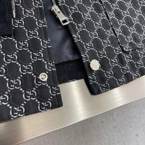 Gucci 25 Men's Lapel All-Over Monogram Print Jacket 103892