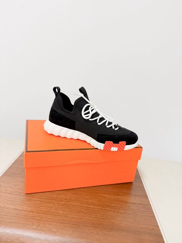 HM 25VS Lift Slip-On Sneakers Black Suede Down Fabric 492936