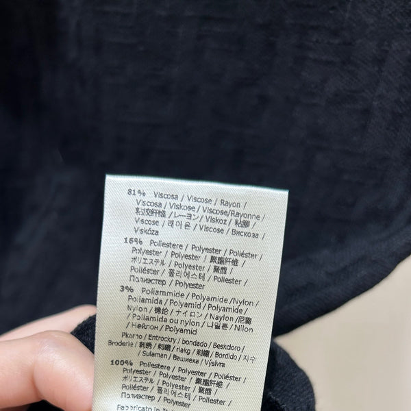 Fendi Letter Jacquard Viscose Short-Sleeves Dress