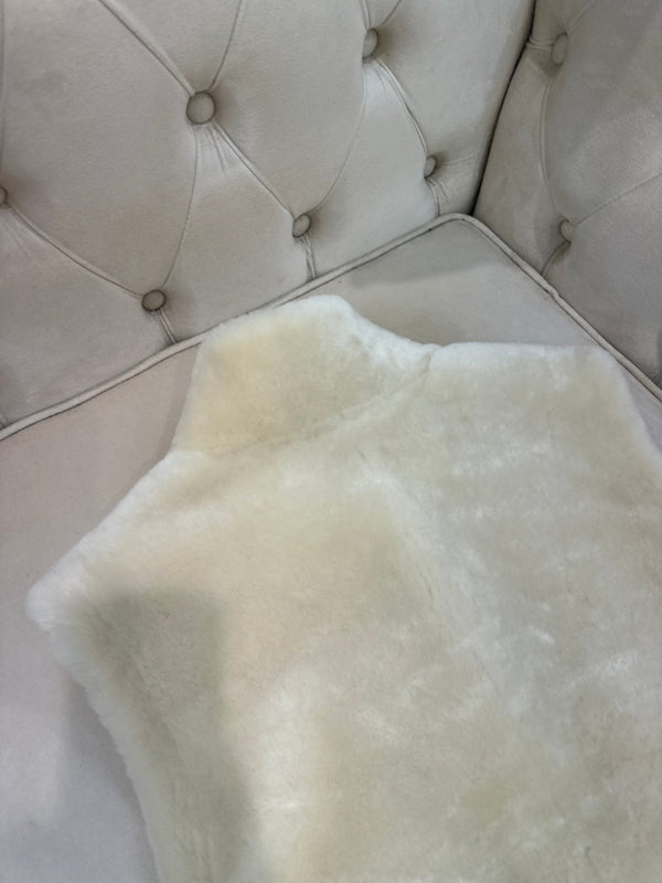 Fendi 25AW Merino Shearling White Vest