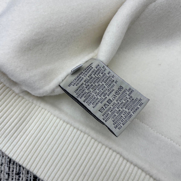 HM Stand-Up Collar Double-Faced Cashmere White Vest