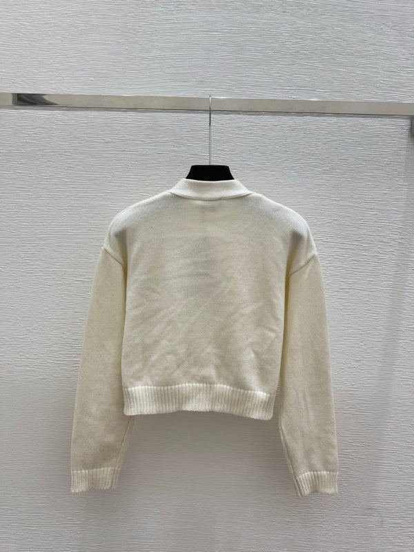 CC 25FW V-Neck Knit Wool Long-Sleeved Cardigan