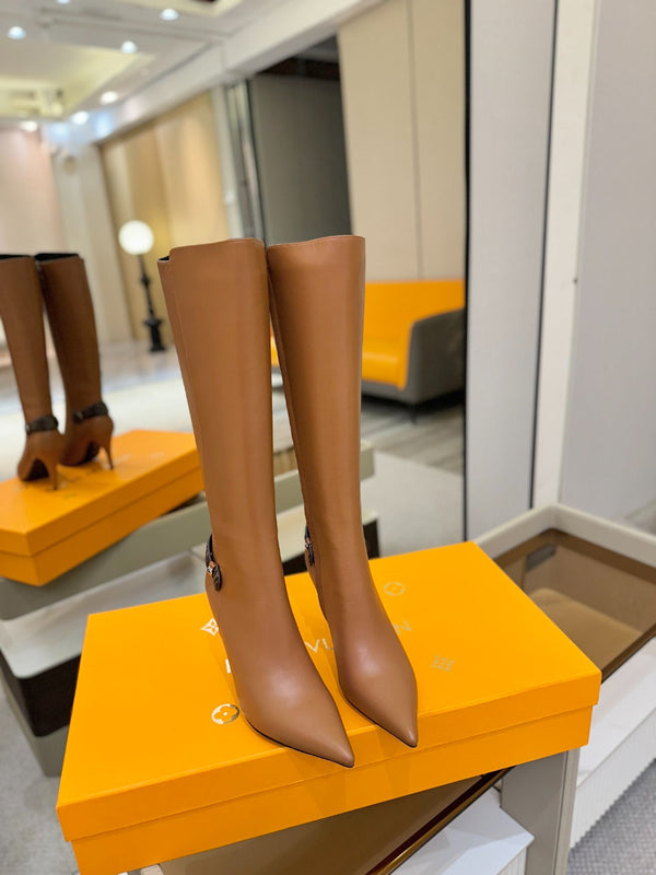 LV Legacy High Boot 90mm Light Brown Caflskin 504739