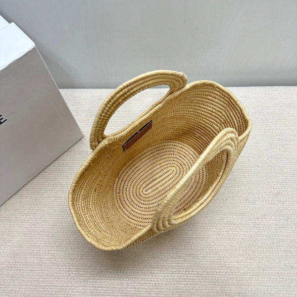 Celin Raffia Woven Basket Bag 129978