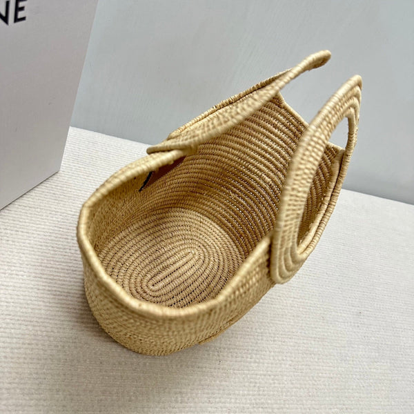 Celin Raffia Woven Basket Bag 129978