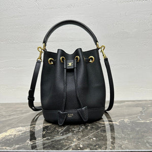 Celin Teen Clara Bag Black Grained Calfskin 131625