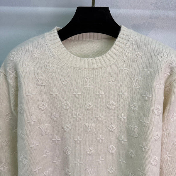LV 25FW All-Over Print Sweater Cashmere 297069