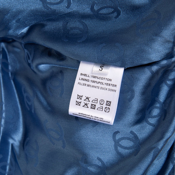 CC 24AW Jennie Denim Down Jacket With Camellias