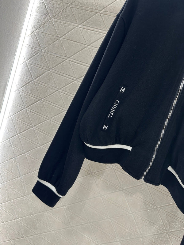 CC 25 Jacket and Pants Set Black Viscose and Polyester