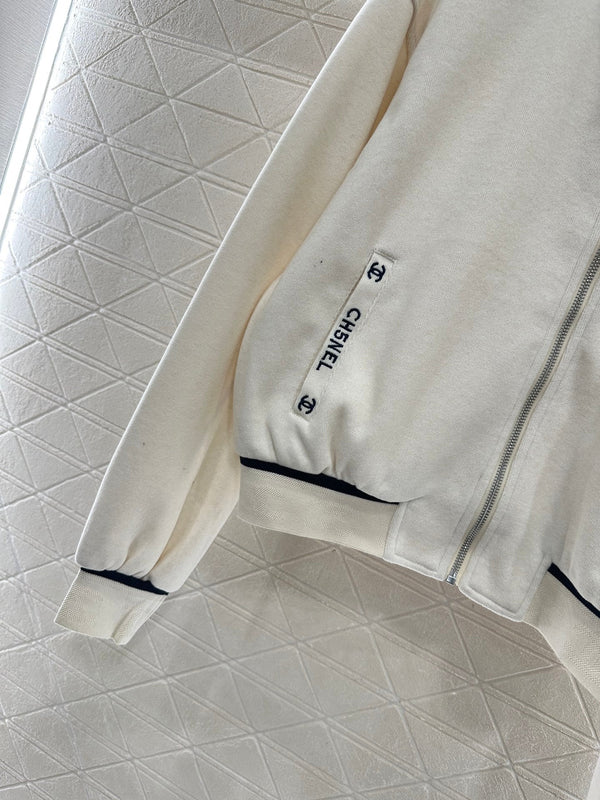 CC 25 Jacket and Pants Set White Viscose and Polyester