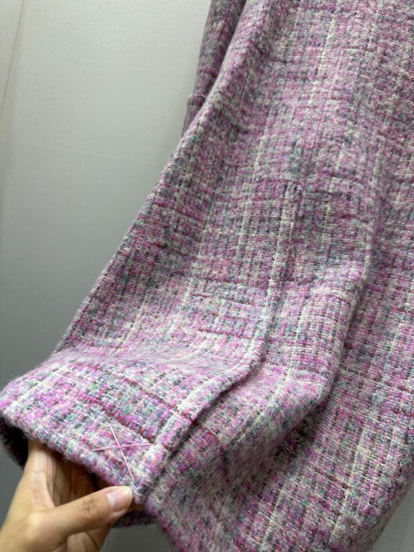 CC 25B Pink Tweed Long Coat