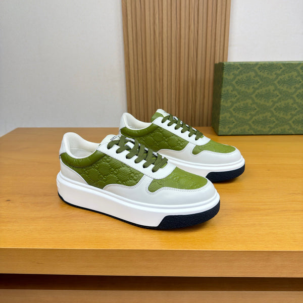 GG SNEAKER WHITE GREEN NAPPA LEATHER 194553
