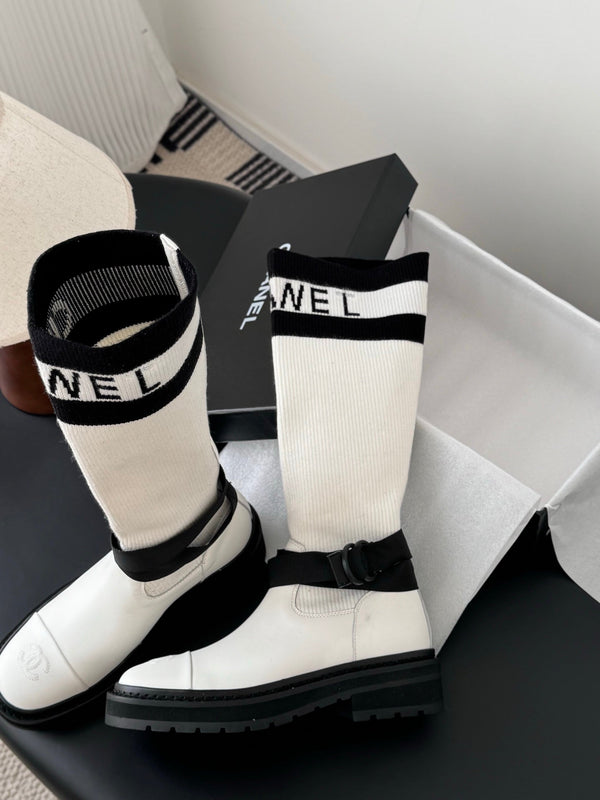 CC 25K High Sock Boots White Flyknit 507998