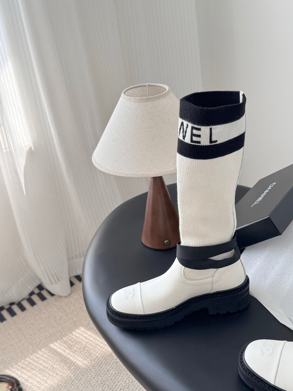 CC 25K High Sock Boots White Flyknit 507998