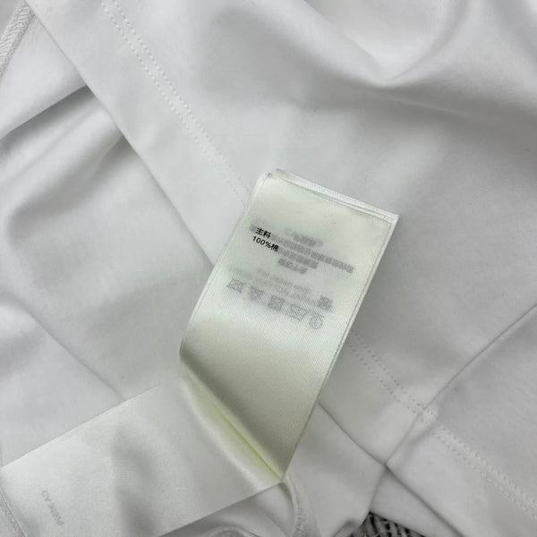 LV 25Ss Monogram 3D Crossbody Bag Metal Chain White Cotton Long-Sleeve Shirt