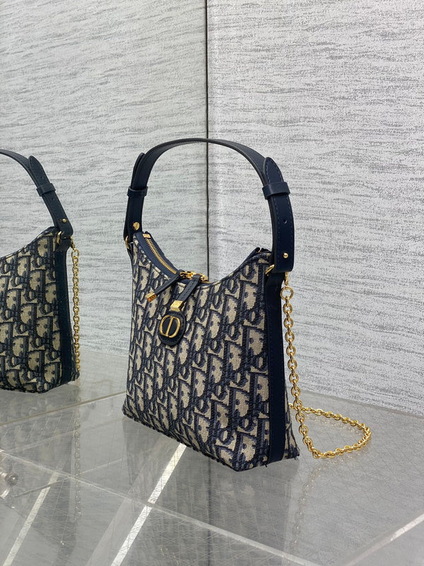 CD Shoulder Bag 19cm Monogram Oblique Fabric GHW