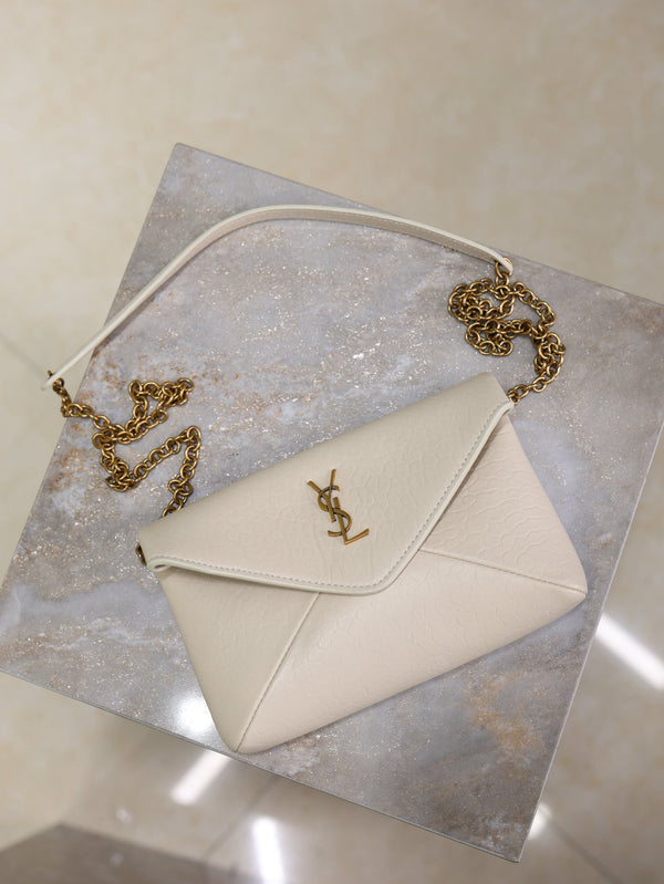 Cassandre Mini Bag 19cm Cream Lambskin GHW