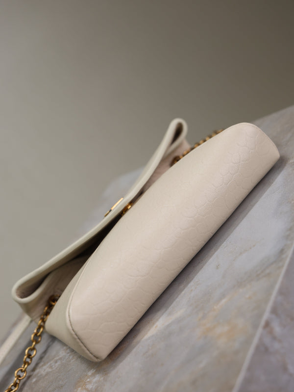 Cassandre Mini Bag 19cm Cream Lambskin GHW