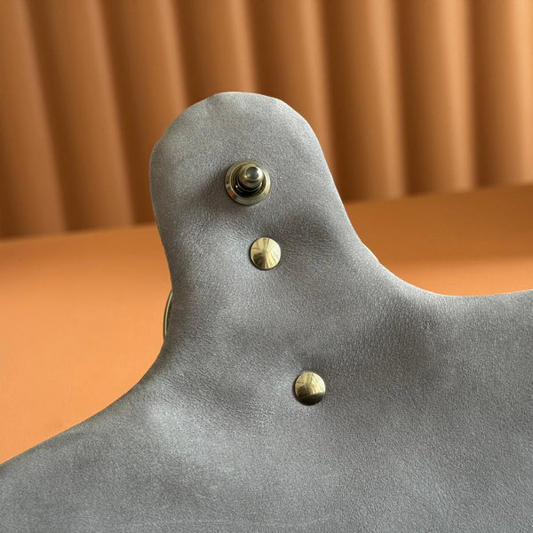 GG Marmont Double-G 26cm Gray Suede