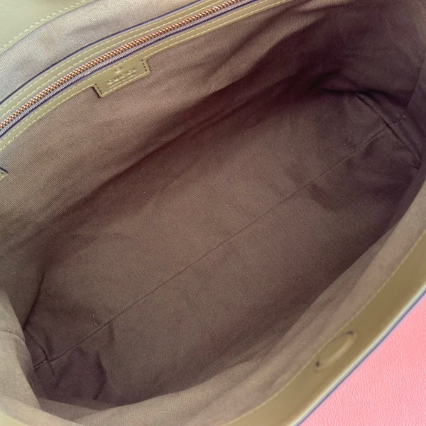 GG 25FW Beatrix Handbag 35cm Green Calfskin GHW