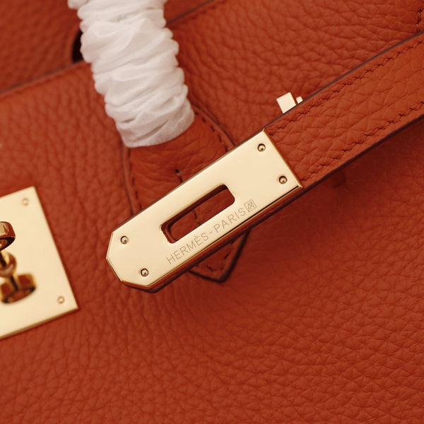 HM BIRKIN BAG 25 FIRE TOGO GOLD HARDWARE