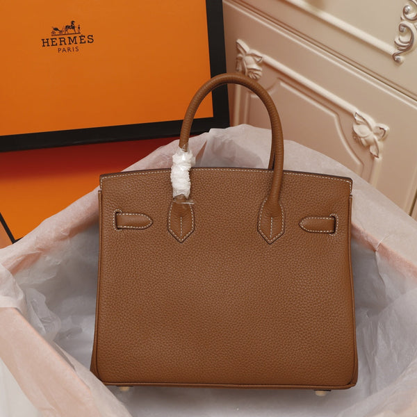 HM BIRKIN BAG 30 BROWN TOGO GOLD HARDWARE