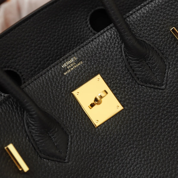 HM BIRKIN BAG 35 BLACK TOGO GOLD HARDWARE